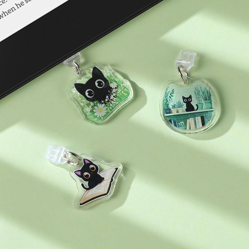 TAKEALOOKO Store Dust Plug Charms for Kindle - 3 Pack Fantasy Gothic Aesthetics Charging Port Cover for E-Readers Book Lovers - Image 2